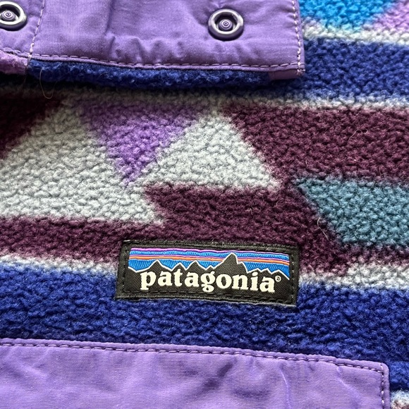 Patagonia Synchilla Fleece Snap T Southwest Aztec Pullover Guatemalan Tango S - Picture 5 of 10